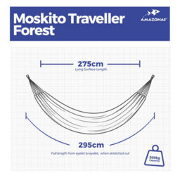 Amazonas Traveller Set Ultralight Camping Hammock With Mosquito Net, Tarp & Suspension Ropes - thumbnail 3