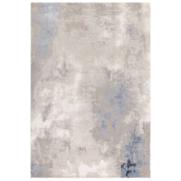 Underfoot Abstract Rug Blue Beige Modern Large Small High Low Pile Living Room Bedroom - thumbnail 2