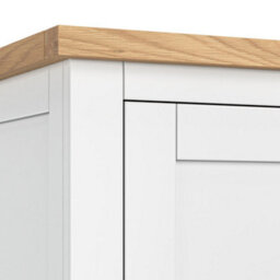 Farro Xl White Triple Wardrobe With 2 Drawers - By Roseland Furniture - thumbnail 8