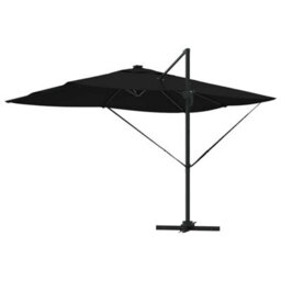 Berkfield Cantilever Roma Parasol With Leds Black 352X251X265 Cm Aluminium - thumbnail 7