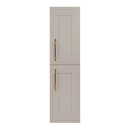 Heze Furniture Classic 2 Bathroom Vanity Units Wall Cabinets Set 35Cm & 60Cm With Worktop - Cashmere - thumbnail 6