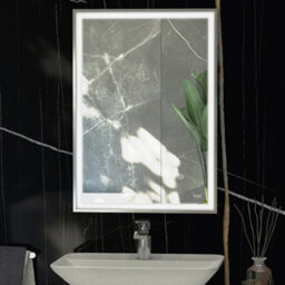 RAK Ceramics Rak Picture Square 600X800mm Led Illuminated Bathroom Mirror With Demister & Touch Sensor