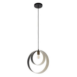 Luminosa Lighting Luminosa Cal Single Pendant Light Brushed Nickel Plate, Matt Black - thumbnail 6