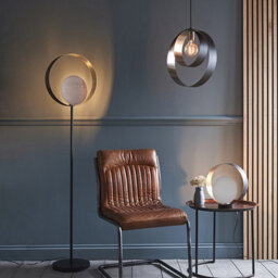 Luminosa Lighting Luminosa Cal Single Pendant Light Brushed Nickel Plate, Matt Black - thumbnail 3