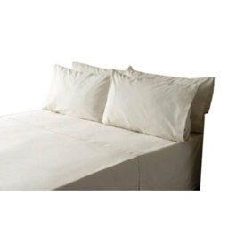 Belledorm Cotton Peracle Plain Pillowcase Ivory (76Cm X 51Cm) - thumbnail 2