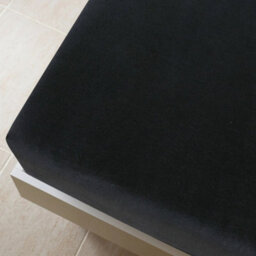 Walplus Jersey Fitted Sheets 2 Pcs Black 160X200 Cm Cotton - thumbnail 4