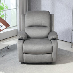 Homcom Recliner Armchair For Living Room, Recliner Chair With Cup Holder Grey - thumbnail 8