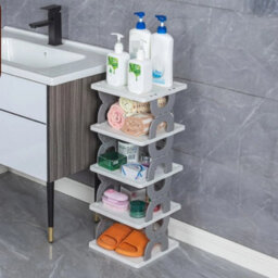 6 Tier Foldable Vertical Shoe Rack Tall Storage Stand - thumbnail 6