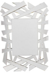 Mirroroutlet All Glass Langdale Stylised Hexagonal Lines Mirror 120 X 82 - thumbnail 5