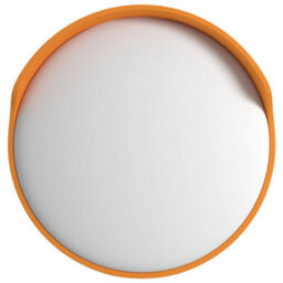 Berkfield Durable Outdoor Convex Traffic Mirror Orange Diameter 30 Cm Polycarbonate - thumbnail 1