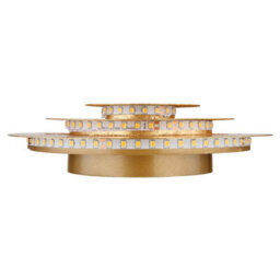 Luminosa Lighting Luminosa Heda 18Cm Integrated Led Semi Flush Ceiling Light Gold Colors Led 3000K - thumbnail 4