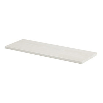 RB UK Shelf Depot White Pine Solid Wood Shelf Board (L)600mm (D)200mm