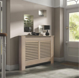 Colours New Suffolk Medium Brown Radiator Cover 900mm(H) 1200mm(W) 200mm(D) - thumbnail 1