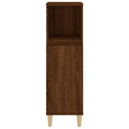 Berkfield Bathroom Cabinet Brown Oak 30X30X100 Cm Engineered Wood - thumbnail 7