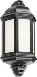Luminosa Lighting Luminosa Led Half Wall Lantern With Photocell Sensor - Black 230V Ip54 8W - thumbnail 1