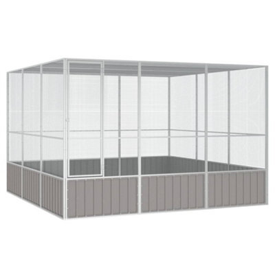 Walplus Bird Cage Grey 302.5X324.5X211.5 Cm Galvanised Steel - image 1