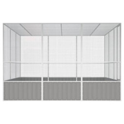 Walplus Bird Cage Grey 302.5X324.5X211.5 Cm Galvanised Steel - thumbnail 4