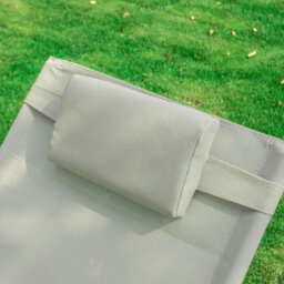 Sobuy Ogs28-Mi, Outdoor Garden Rocking Sun Lounger Recliner Relaxing Chair With Headrest And Side Bag, Beige,w147Xd63.5Xh86 - thumbnail 8