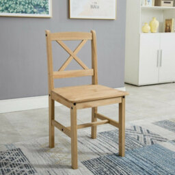 MCC Direct Solid Wooden Kitchen Dining Table And 4 Chairs Set Natural By Mcc - thumbnail 5