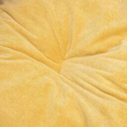 Berkfield Dog Bed Black And Yellow 99X89X21 Cm Plush And Faux Leather - thumbnail 7