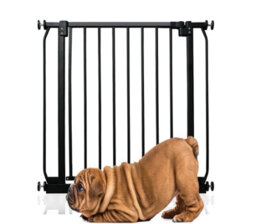 Bettacare Elite Pressure Dog Gate, 71Cm - 80Cm, Matt Black, Pressure Fit Pet Gate For Dog And Puppy - thumbnail 1