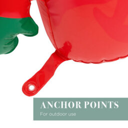 The Christmas Workshop Inflatable Santa Gnome - 1M Tall - Indoor & Outdoor Christmas Decoration - Easy To Inflate - Anchor Points - thumbnail 4