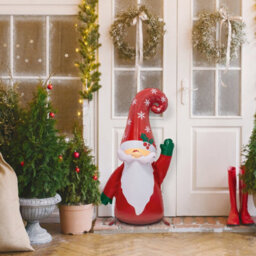The Christmas Workshop Inflatable Santa Gnome - 1M Tall - Indoor & Outdoor Christmas Decoration - Easy To Inflate - Anchor Points - thumbnail 6