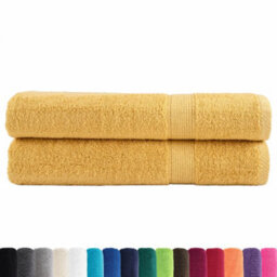 Berkfield Durable Premium Towels Solund 2Pcs Gold 100X200Cm 600Gsm