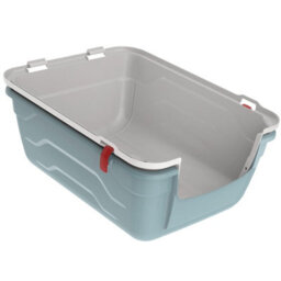 Cat Centre.Direct Cat Centre Cat Blue Large Hooded Litter Tray - Enclosed Box - thumbnail 7