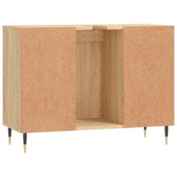 Berkfield Bathroom Cabinet Sonoma Oak 80X33X60 Cm Engineered Wood - thumbnail 8