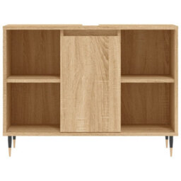 Berkfield Bathroom Cabinet Sonoma Oak 80X33X60 Cm Engineered Wood - thumbnail 6
