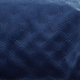 Catherine Lansfield Art Deco Pearl Quilted 220X230Cm Quilted Bedspread Navy Blue - thumbnail 2