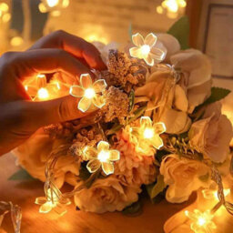Cherry Blossom Led String Lights 3M 20Led Warm White, Indoor Party & Home Decor - thumbnail 3