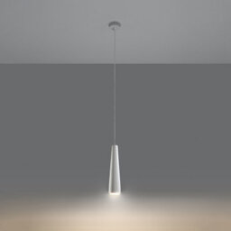 Sollux Lighting Electra Ceramic White 1 Light Classic Pendant Ceiling Light - thumbnail 2