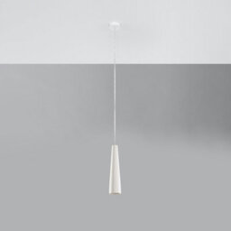 Sollux Lighting Electra Ceramic White 1 Light Classic Pendant Ceiling Light - thumbnail 1