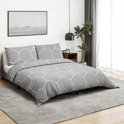 Walplus Duvet Cover Set Grey 220X240 Cm Cotton - image 1