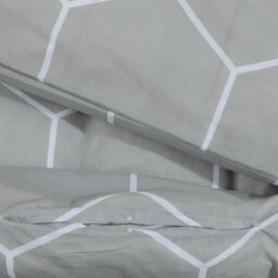 Walplus Duvet Cover Set Grey 220X240 Cm Cotton - thumbnail 4