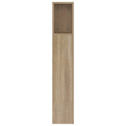 Berkfield Headboard Cabinet Sonoma Oak 160X18.5X104.5 Cm - thumbnail 5