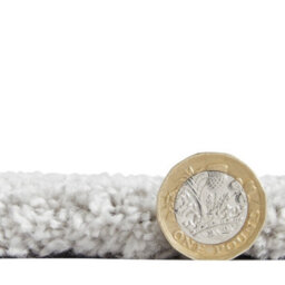 Silver Plain Shaggy Rug, 17mm Thick Stain-Resistant Rug, Modern Rug For Bedroom, Livingroom, & Diningroom-80Cm X 150Cm - thumbnail 5