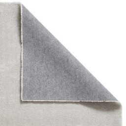 Silver Plain Shaggy Rug, 17mm Thick Stain-Resistant Rug, Modern Rug For Bedroom, Livingroom, & Diningroom-80Cm X 150Cm - thumbnail 4