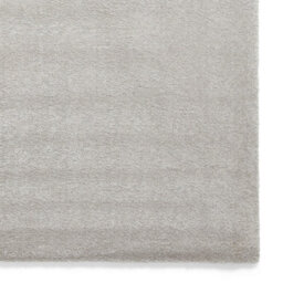 Silver Plain Shaggy Rug, 17mm Thick Stain-Resistant Rug, Modern Rug For Bedroom, Livingroom, & Diningroom-80Cm X 150Cm - thumbnail 3