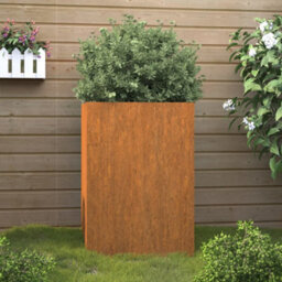 Berkfield Durable Planter 42X38X75 Cm Corten Steel - thumbnail 2