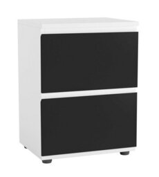 Urbn-Living White, Black - Skagen Minimalist Chest Of 2 Drawers - thumbnail 1