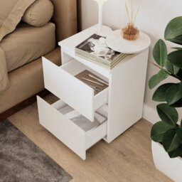 Urbn-Living White, Black - Skagen Minimalist Chest Of 2 Drawers - thumbnail 8