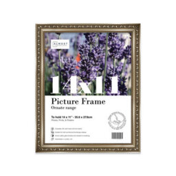 14X11 Gunmetal  Ornate Picture Frame (35.6 X 27.9Cm) Poster, Photo, Artwork, Gallery Wall Or Print - thumbnail 1