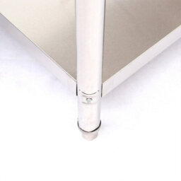 Living And Home 120Cm 2 Tier Commercial Stainless Steel Catering Kitchen Prep And Work Table - thumbnail 6