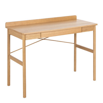Furniture To Go Paul 1 Drawer  Office Desk In Oak - image 1