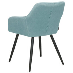 Beliani Set Of 2 Dining Chairs Casmalia Velvet Light Blue - thumbnail 6