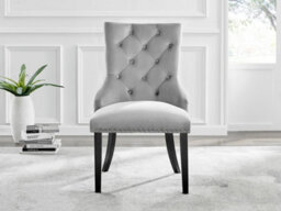 Furniturebox Uk Novara Black Leg 120Cm Round Glass Dining Table & 4 Grey Belgravia Black Leg Chairs - thumbnail 7