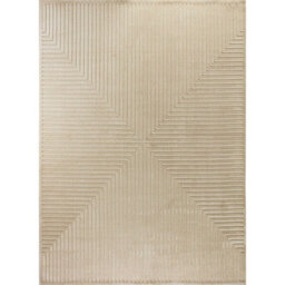 Livabliss Le Mans-Modern Beige 3D High & Low Pile Textured In- & Outdoor Rug 200 X 275 Cm Easy Care, Non Shedding - thumbnail 1